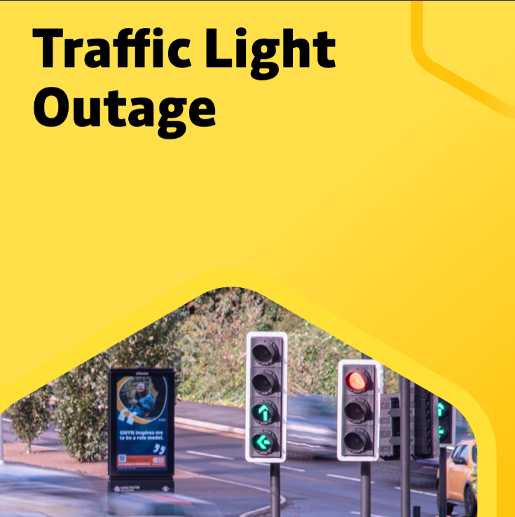 BeeNetwork's tweet photo. 🚗 We're currently experiencing a traffic light outage at the junction of Fairfield St and London Road near to Manchester Piccadilly in the city centre.

⚠️ If you're driving, walking or wheeling please approach with care and caution.

👷‍♂️ Engineers are working to resolve the issue as soon as possible.