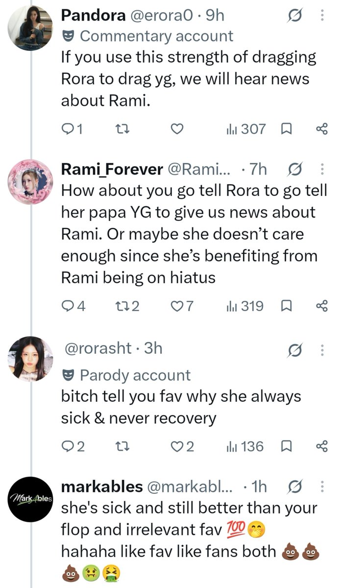 itsok67's tweet photo. Oh.. there's so much toxicity in our fandom.
I'm sorry  Rora and Rami for the actions of those stupid solo stans.
No one is worse than toxic solo stans who hate on and drag other members ...never expected some of the people I thought were OT7 to act like this🙂🤚🏻 https://t.co/Lix4LpRnww
