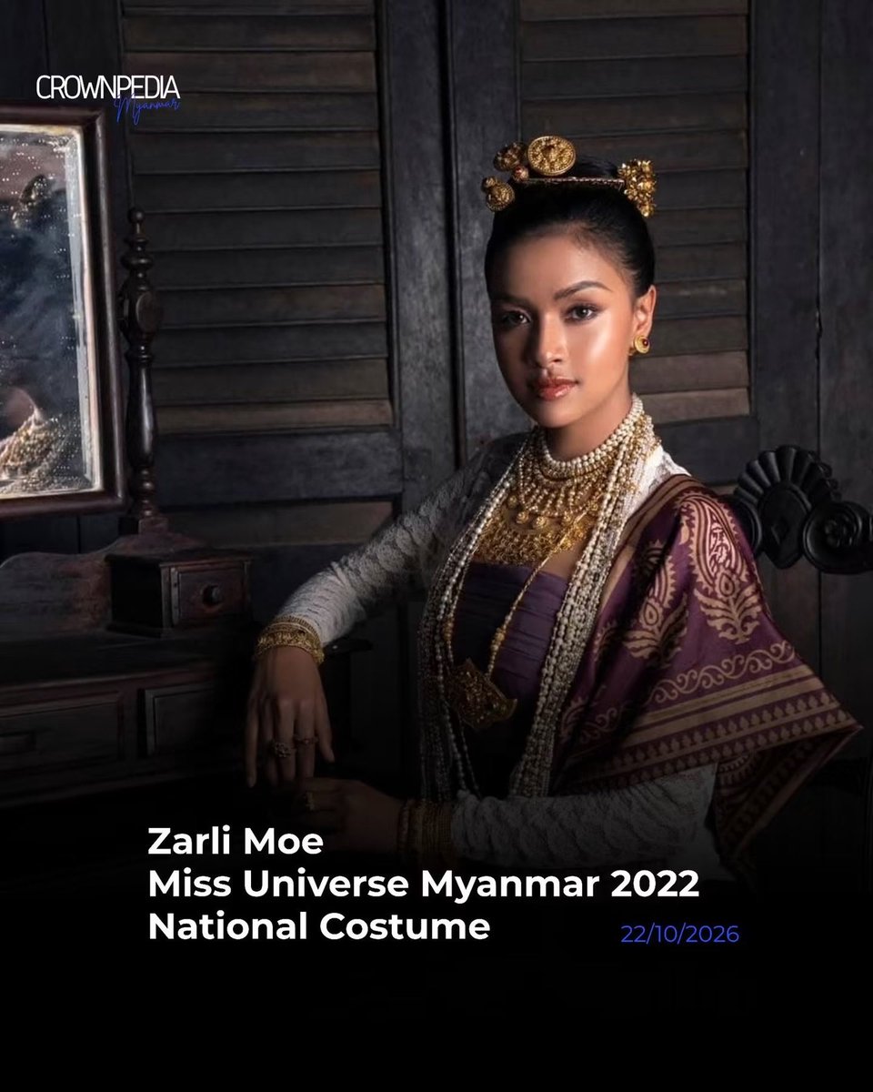 teezmyanmar's tweet photo. Htamein Thaing is a traditional style of dress from Myanmar’s Yadanabon Era and is a distinctive part of Myanmar’s cultural heritage. In Miss Universe 2022, Myanmar’s representative wore Htamein Thaing as her national costume, showcasing Myanmar’s traditional attire on the international stage.

GMMTV ACCOUNTABILITY

#RespectMyanmarCulture
#CreditOurHeritage
#ScarletHeartTH
