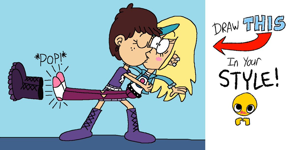 Christi71864683's tweet photo. DTIYS: Luna kissed Sam and make her Boots Popped Out
1: No NSFW, fetish, gore, or anything similar to the three.
2: Digital or traditional artwork (including sketches) are acceptable.
#lunaloud #samsharp #DTIYS #challenge #theloudhouse https://t.co/FbmxzhIxzf