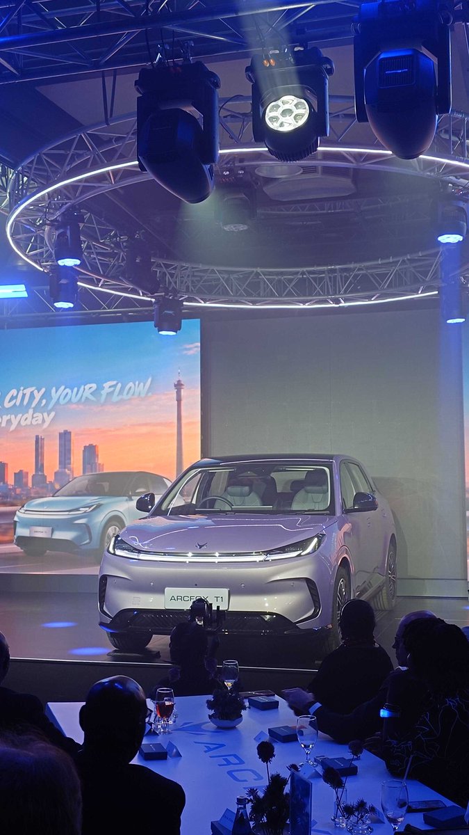 AutoTraderSA's tweet photo. With a starting price of R359 900, does BAIC's new ArcFox T1 electric hatchback set the road ablaze and make you desire one in your driveway?

#arcfox #baic #newcar https://t.co/5hMf2K88B1
