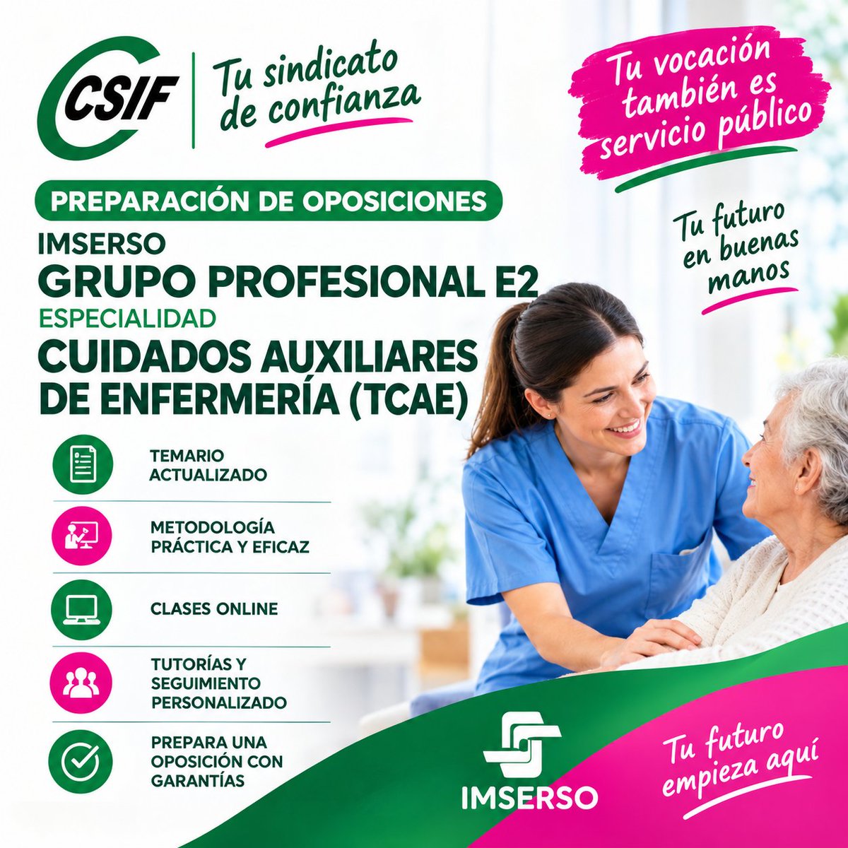 CSIFAEAT's tweet photo. 📚 No es de la AEAT, pero puede interesarte:
💻 Curso de preparación TCAE-IMSERSO para afiliados
📅 Empieza el 3 de noviembre
Más info 👇
https://t.co/EQBD7Ei8UK https://t.co/ANaxPa5qwB