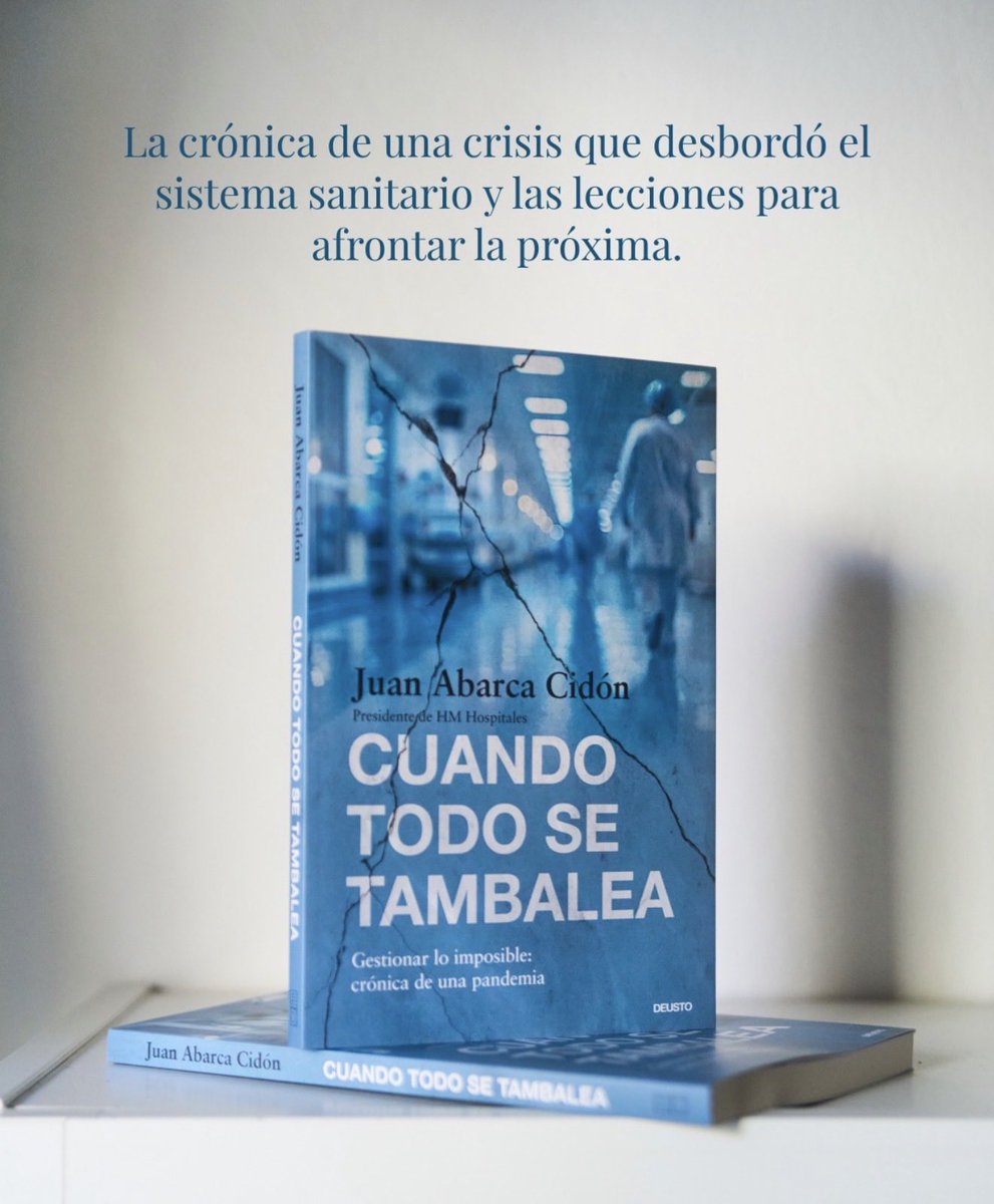 EdicionesDeusto's tweet photo. ¿Por qué estuvo el sistema sanitario al borde del colapso durante la pandemia?

En «Cuando todo se tambalea», el Dr. Juan Abarca Cidón ofrece una crónica desde el corazón de la crisis: decisiones críticas, falta de recursos… 

Un análisis desde dentro para entender qué falló y preguntarnos si estamos preparados para la próxima crisis sanitaria.