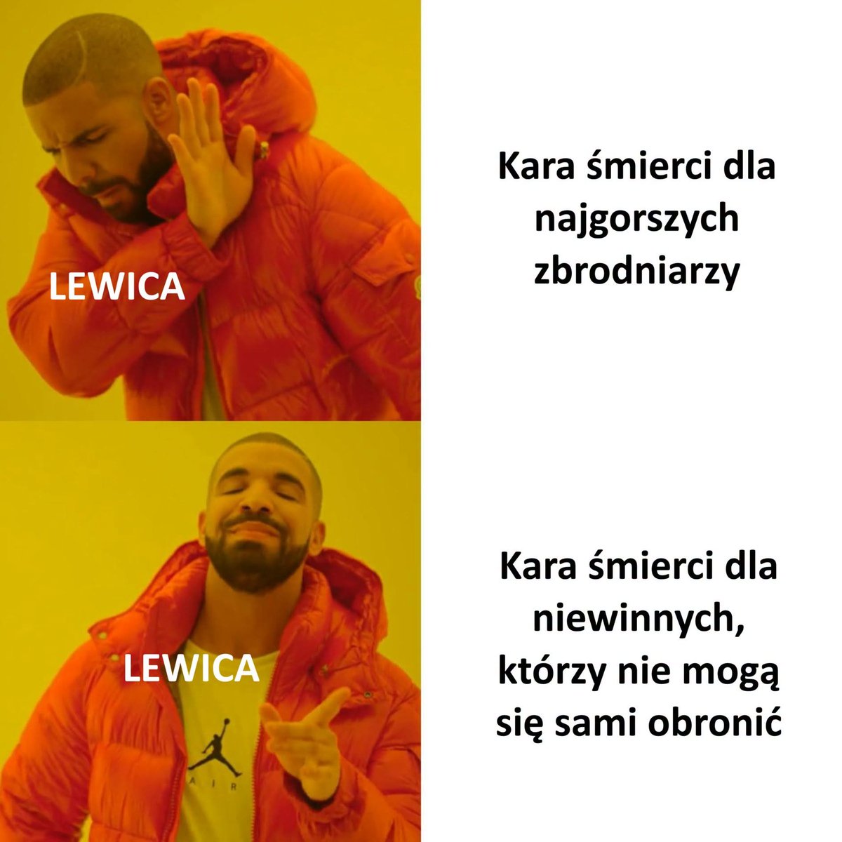 RuchNarodowy's tweet photo. ⚫️Wybory na horyzoncie, więc "uśmiechnięta" koalicja wraca z tematem bezkarnej aborcji.

Wczoraj przegłosowali w Sejmie projekt częściowo znoszący odpowiedzialność karną za zabójstwo nienarodzonego dziecka. Przewagą zaledwie czterech głosów.

W przypadku zdrajców stanu, seryjnych morderców czy brutalnych gwałcicieli lewica jest do bólu tolerancyjna i "humanitarna". Karę śmierci przewidują wyłącznie dla tych, którzy są albo zbyt młodzi, albo zbyt starzy i schorowani, by móc się bronić.

To jest totalne postawienie spraw na głowie.

W sprawie nowej ustawy wzywamy Prezydenta Karola Nawrockiego do weta. Lewicową koalicję wzywamy do opamiętania.