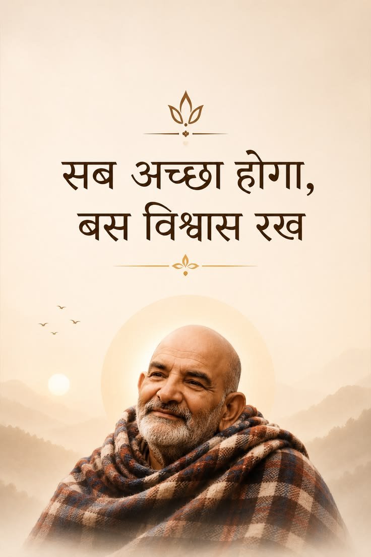 TheManvendra001's tweet photo. सब अच्छा होगा बस विश्वास रख : नीम करोली बाबा 🙇🙏🙌 https://t.co/uNmrDttxDi