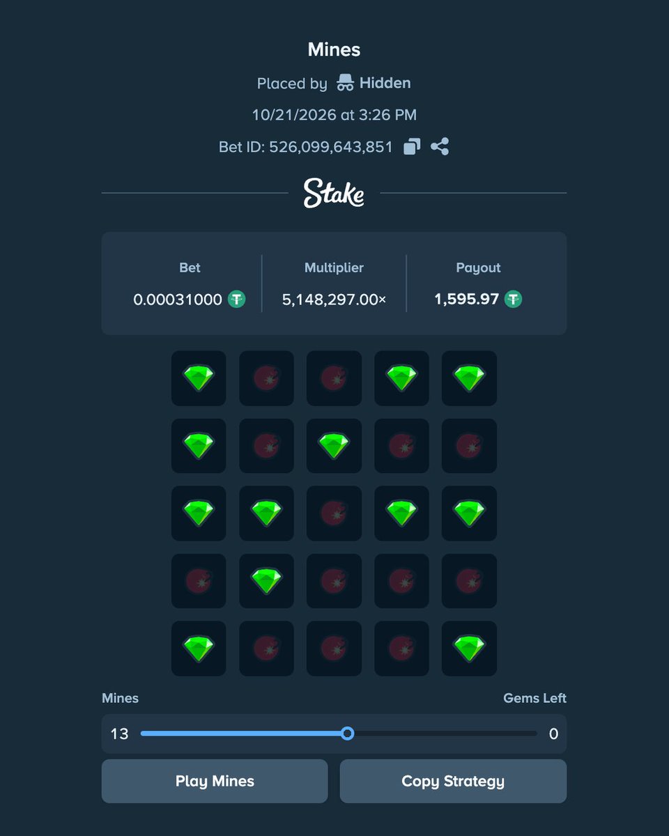 Stake's tweet photo. There has been THREE 5M+ multipliers hit in just 48 hours on Mines on Stake. Could you be next? https://t.co/BSAedSVTfD