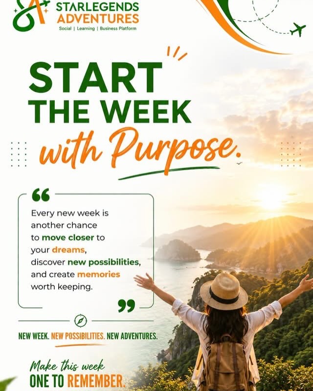 GretaDLKramenPy's tweet photo. New week, new possibilities, new adventures. Start today with purpose, positivity, and the courage to take the next step. Every great journey begins with a decision to start. Make this week one to remember. https://t.co/cAGqtIC4eC