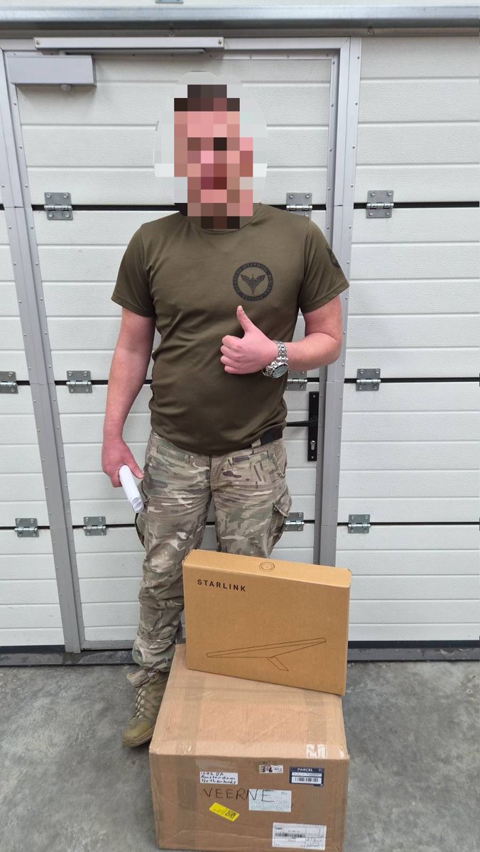 UkraineAidOps's tweet photo. More connection for our paratroopers🪂

With the help of our collab partner St. Diel, the 25th brigade picked up 5 more Starlinks📡 https://t.co/dSVqkjMjge
