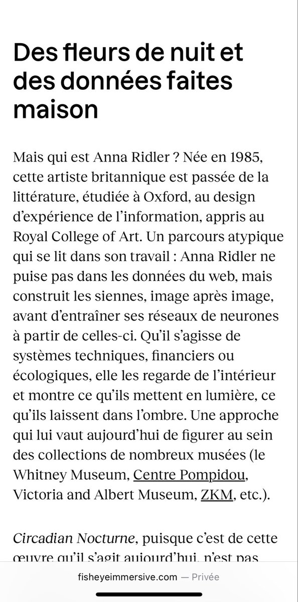 AcadBeauxarts's tweet photo. Qui est Anna Ridler lauréate du Prix Arts Numériques Fondation Etrillard - Académie des beaux-arts 2026 ? Merci @f_immersive 
https://t.co/kjQjmDmjBk https://t.co/Zsla9mn7FJ