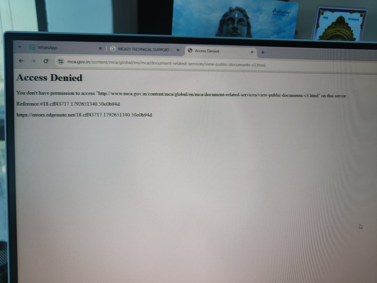 viral1507's tweet photo. Not able to Access the MCA website from last 20 days from my Airtel wifi. It is working well with my mobile data. Wifi airtel person told to contact MCA. Please do the needful @MCA21India @nsitharamanoffc @airtelindia @FinMinIndia https://t.co/7vOiEdjsPY