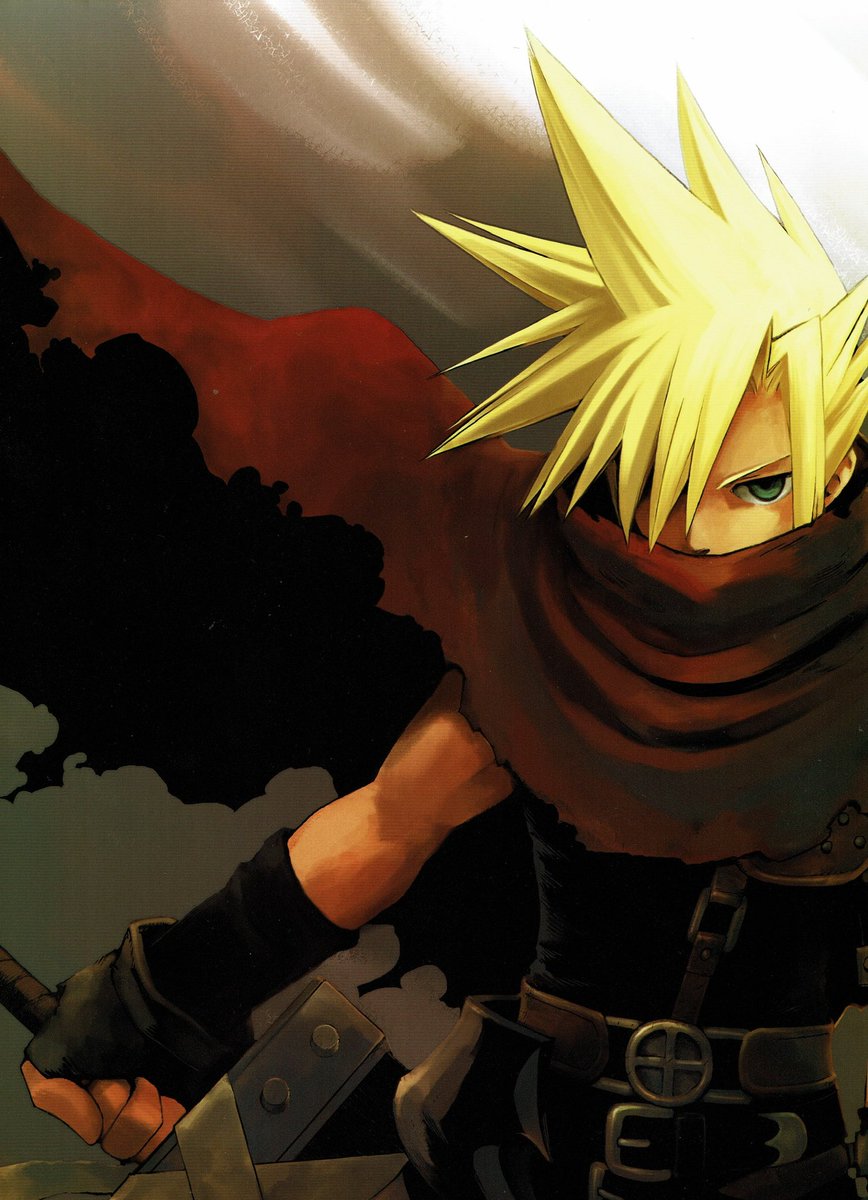 VGArtAndTidbits's tweet photo. Cloud Strife - Kingdom Hearts (manga) artwork. https://t.co/VkCz5Qji61