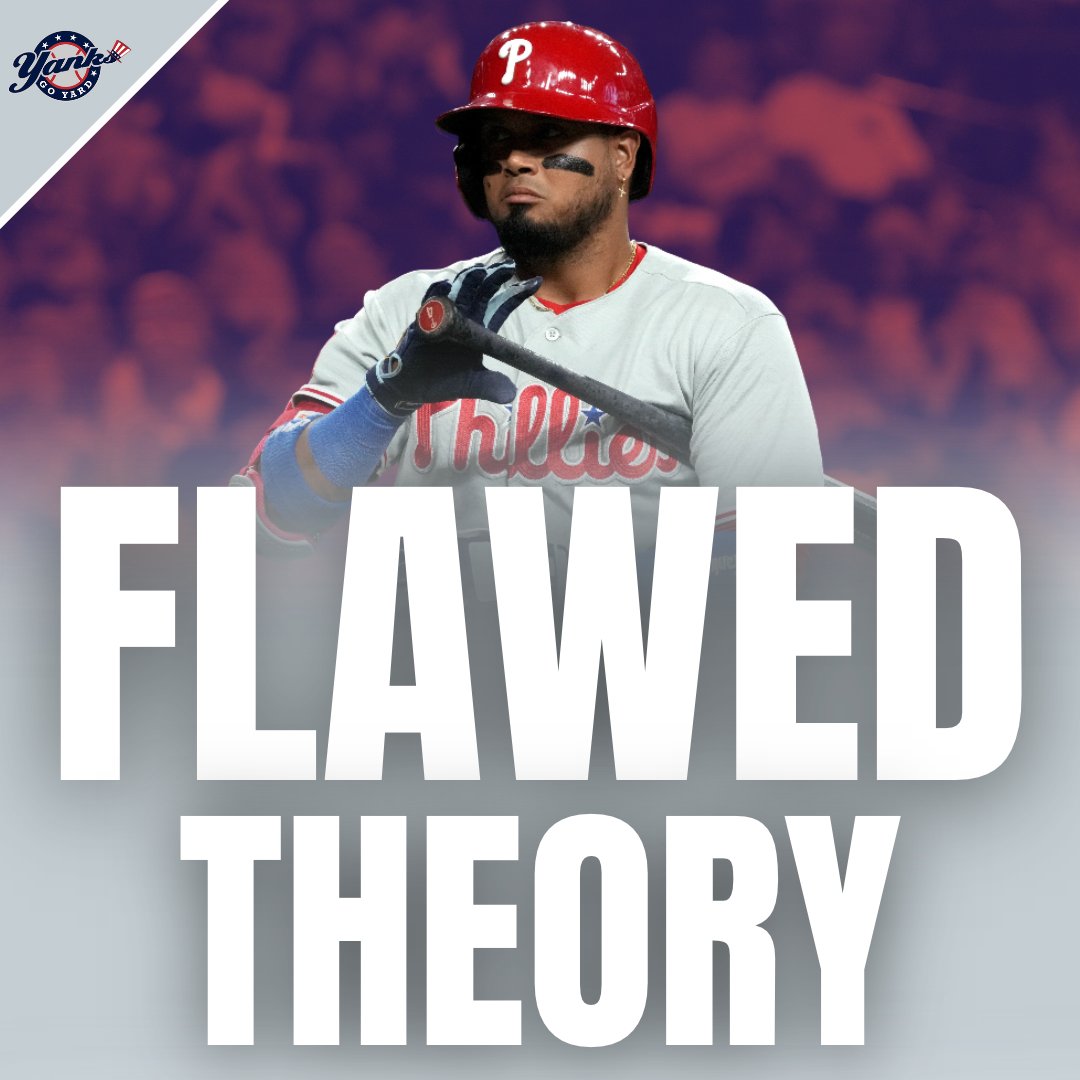 YanksGoYardFS's tweet photo. Contrary to popular belief, a one-trick pony like Luis Arráez wouldn't move the needle for the Yankees. Nor would Xavier Edwards.

Contact skills are important, but that's not what's dooming the Yanks in the postseason.

Read more ⬇️ https://t.co/sd7H3BctqL