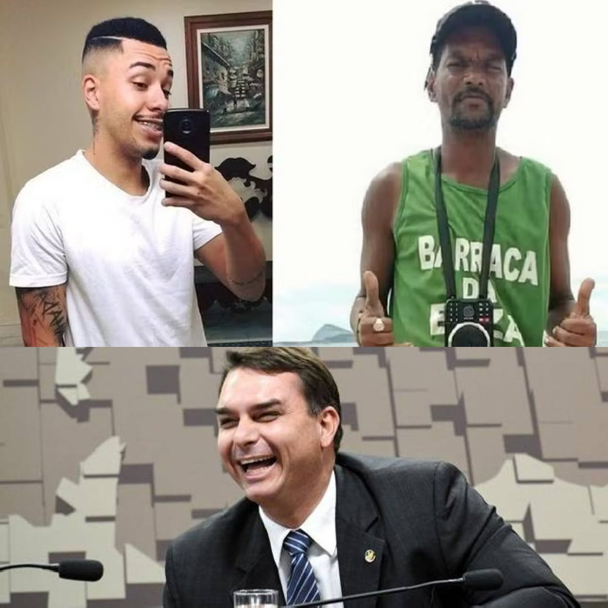 lazarorosa25's tweet photo. 🚨 Mais uma BOMBA! Além do caso Ana Clara, Flávio Bolsonaro defendeu PMs que mataram dois inocentes em uma emboscada no Vidigal.

As vítimas: porteiro Cláudio Henrique Nascimento de Oliveira, de 24 anos, e o entregador de supermercado Marcos Guimarães da Silva, de 51.

E AGORA, FLÁVIO?
