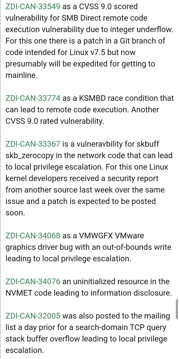 basedjensen's tweet photo. Linux kernal SMB CVE 9.0.

Hits keep coming boys https://t.co/Z3f5Fv3UeG