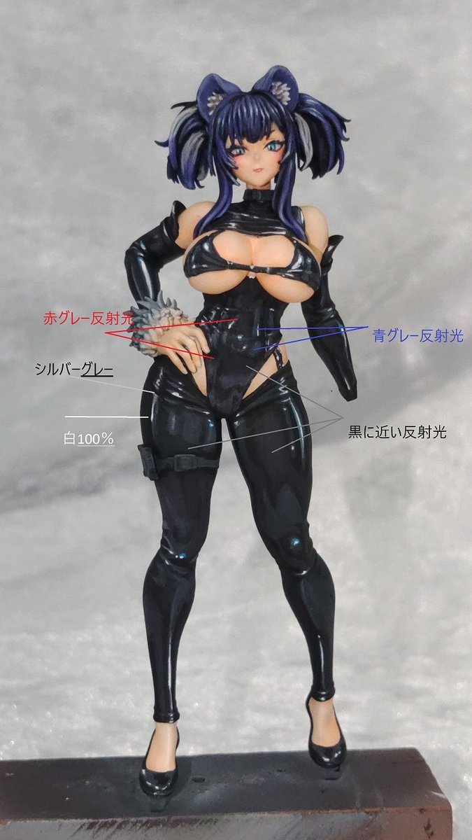 TBw7uMYlNdprnCq's tweet photo. NMMではないテロテロの場合
レシピは画像がない・・・
レシピよりも反射光の入れ方のが重要な感じでした
＃ミニチュアペイント https://t.co/Ug2zqcHXsh
