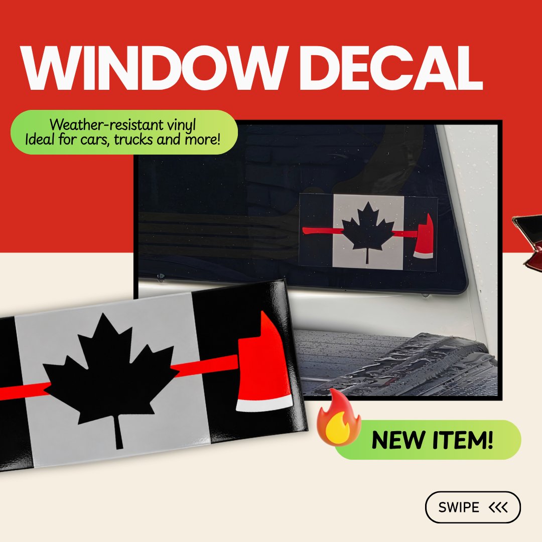 FMPFSC's tweet photo. Show your Canadian pride with our Canadian Firefighter Memorabilia collection! 🇨🇦🚒

From window decals to pins and hats, find the perfect way to show your support for Canada’s firefighters.

🛒 Shop the collection at https://t.co/vIef2Kga34 https://t.co/dFQfAPsy3k