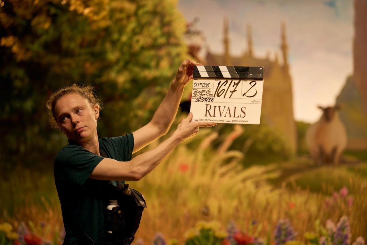 itvstudios's tweet photo. Can you believe it's been two years since Rivals first hit our screens? 🎬

To mark the occasion, we're throwing it back to the set of Season 1 with a little look behind-the-scenes 📸

Rivals returns to Disney+ from 11 November.

Produced by Happy Prince, part of ITV Studios. https://t.co/8r3yh7ffhN