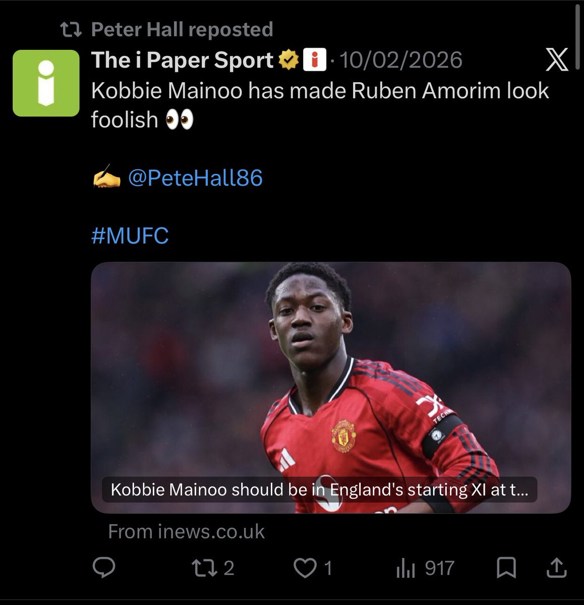 JamesTactics's tweet photo. Amorim comes back &amp; you delete your articles. 

Deal? https://t.co/r3Xbu09pHR