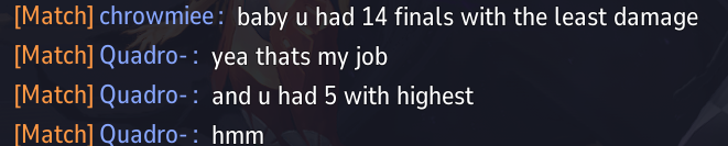 lunafeetloverMR's tweet photo. rivals players think high finals with low damage is bad xD https://t.co/kQUEddMFqG