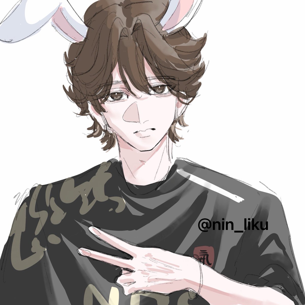 nin_liku's tweet photo. the cold-faced cutie🥹🐰 https://t.co/7Izr4mNELW