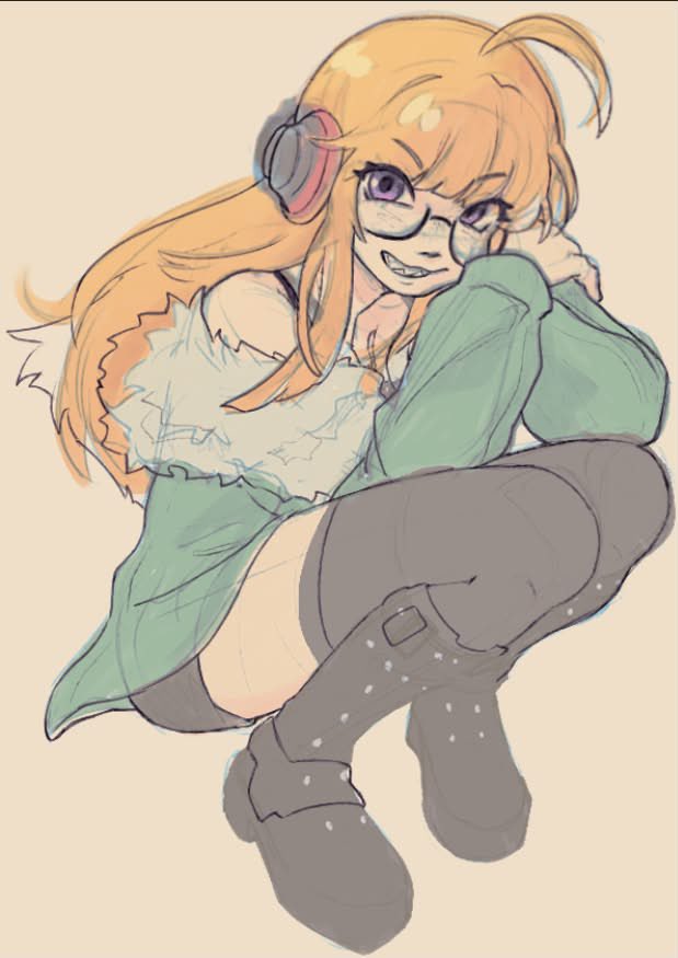 mintchoferret's tweet photo. thinking abt this futaba i was working on n nevr finished Augh.... https://t.co/FlG4peLjvw