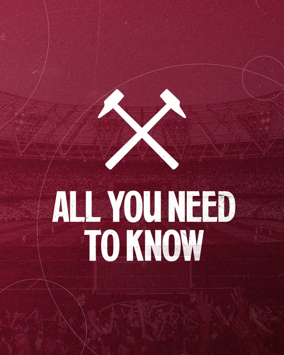 WestHamHelp's tweet photo. 📖| Get set for Saturday’s match against Southampton at London Stadium. Our All You Need to Know article has the key details to help you plan your visit.

➡️ https://t.co/De4PbkvZhZ

#HammersHelp https://t.co/UoJYqmwnOK