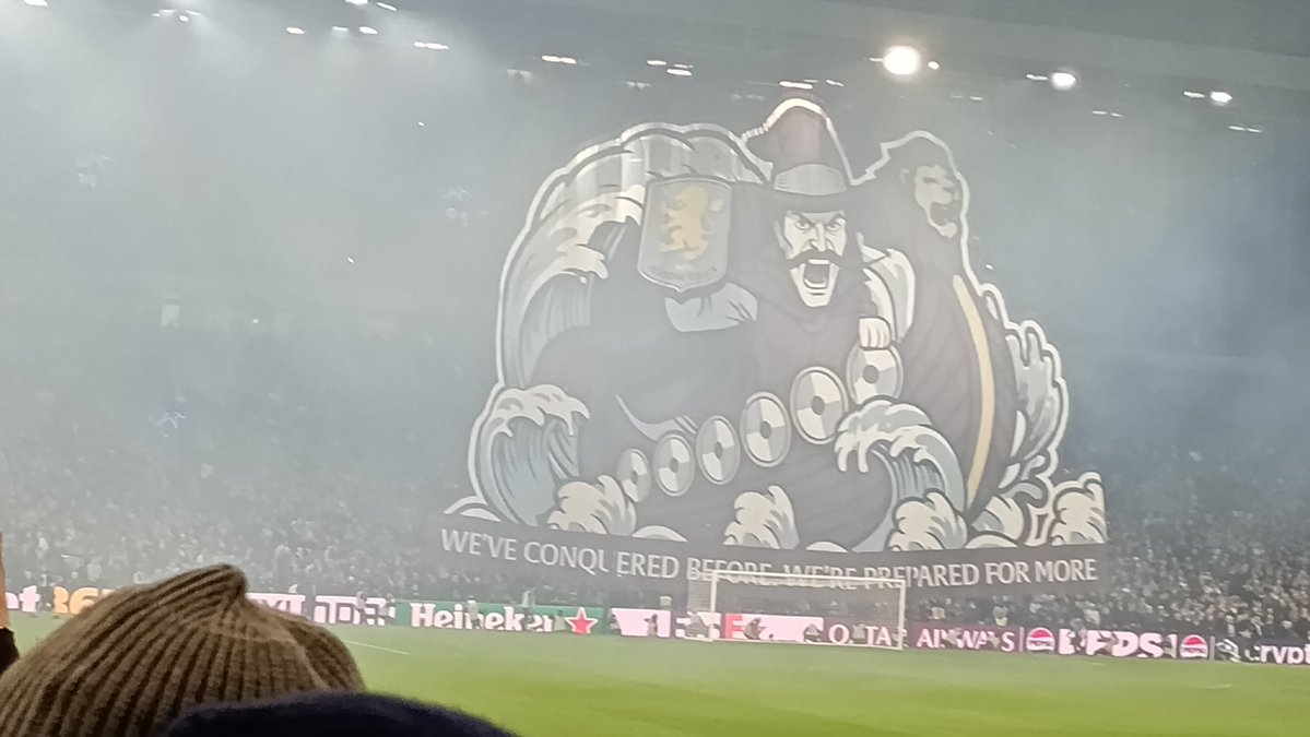 MJsvg's tweet photo. It's to see this. @AstonVilla is making a mockery of fanculture, by both paying for it and then have it printed.

Remember Tifo is short for Tifosi, which means supporter in Italian.

Brtish clubs ned to stop shitting on fans

#AVLVIK #Tifo https://t.co/oqDlVps9FR