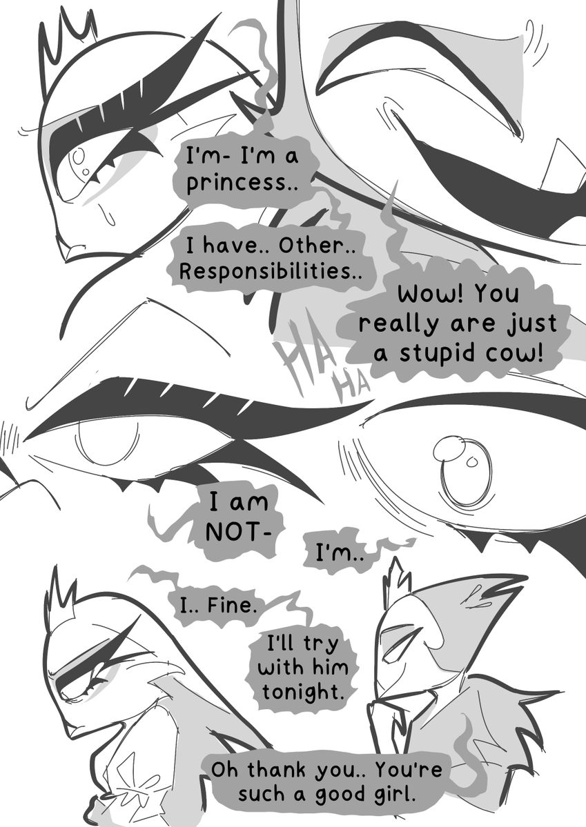 PrettyPeteyy's tweet photo. Lil messed up comic with Stella and Andrealphus.. Oh I love you Stella my messed up queen (SHIPPERS OF THESE TWO DNI) #HelluvaBoss #fanart #furry #art https://t.co/gqiXAdjmB9