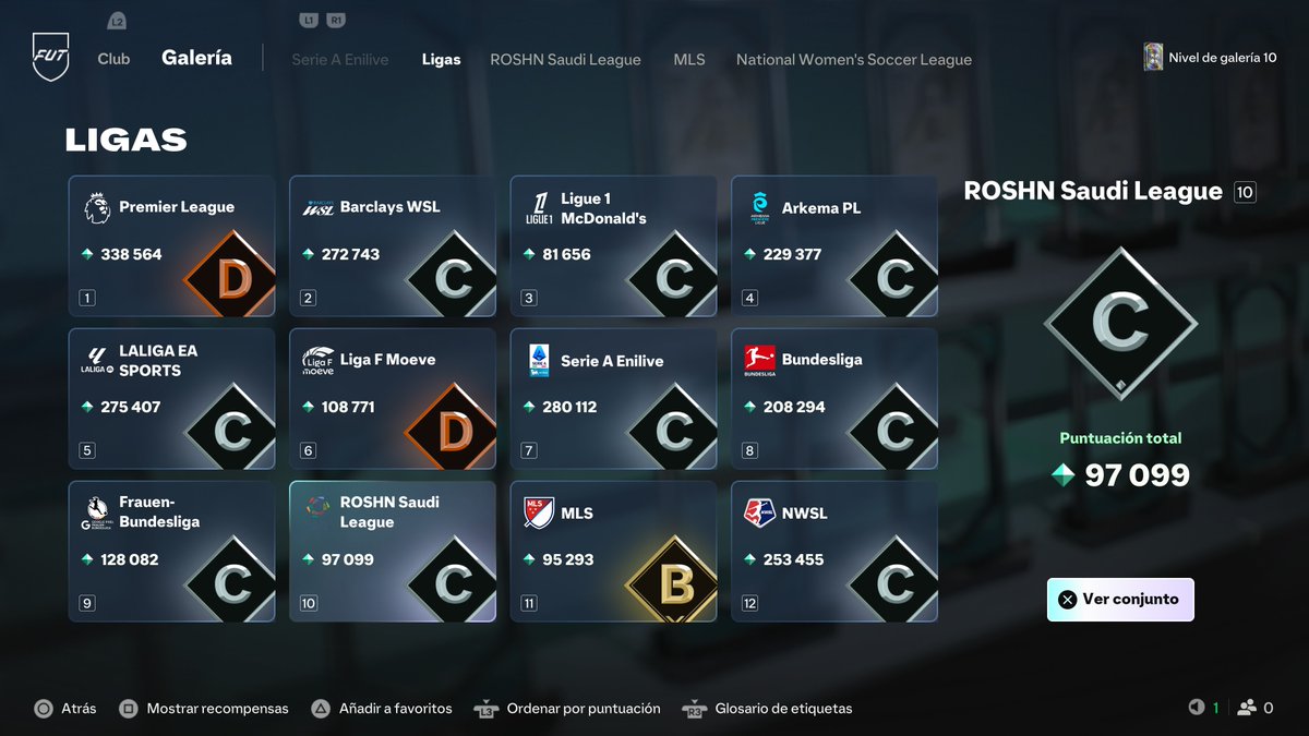 FIFAntastic's tweet photo. 🆕 Ya están disponibles tres nuevas ligas en la Galería de #FC27 Ultimate Team:

🇸🇦 ROSHN Saudi League.
🇺🇸 MLS.
🇺🇸 NWSL.

💎 Además, si ya teníais futbolistas de estas competiciones en vuestro club, sus cartas cuentan directamente para la puntuación de los nuevos conjuntos. https://t.co/UCXOZ0OKR4
