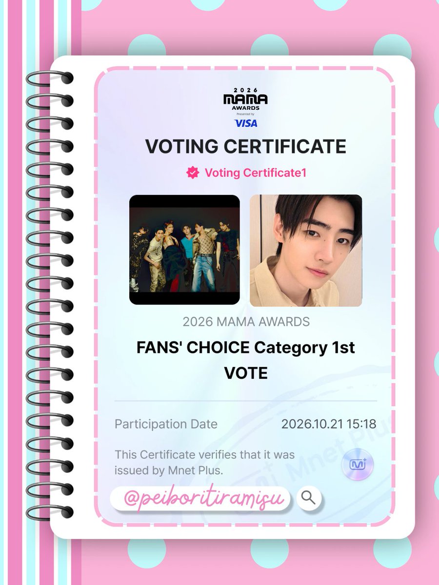 peiboritiramisu's tweet photo. I vote #ENHYPEN for #2026MAMAVOTE https://t.co/vZsZNlRSLA