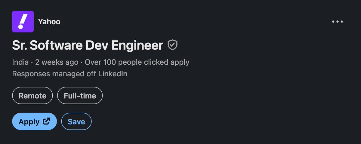 vineerpasam's tweet photo. Can someone explain what Yahoo is building in 2026 that requires senior software engineers? https://t.co/ovq4q5RfM1