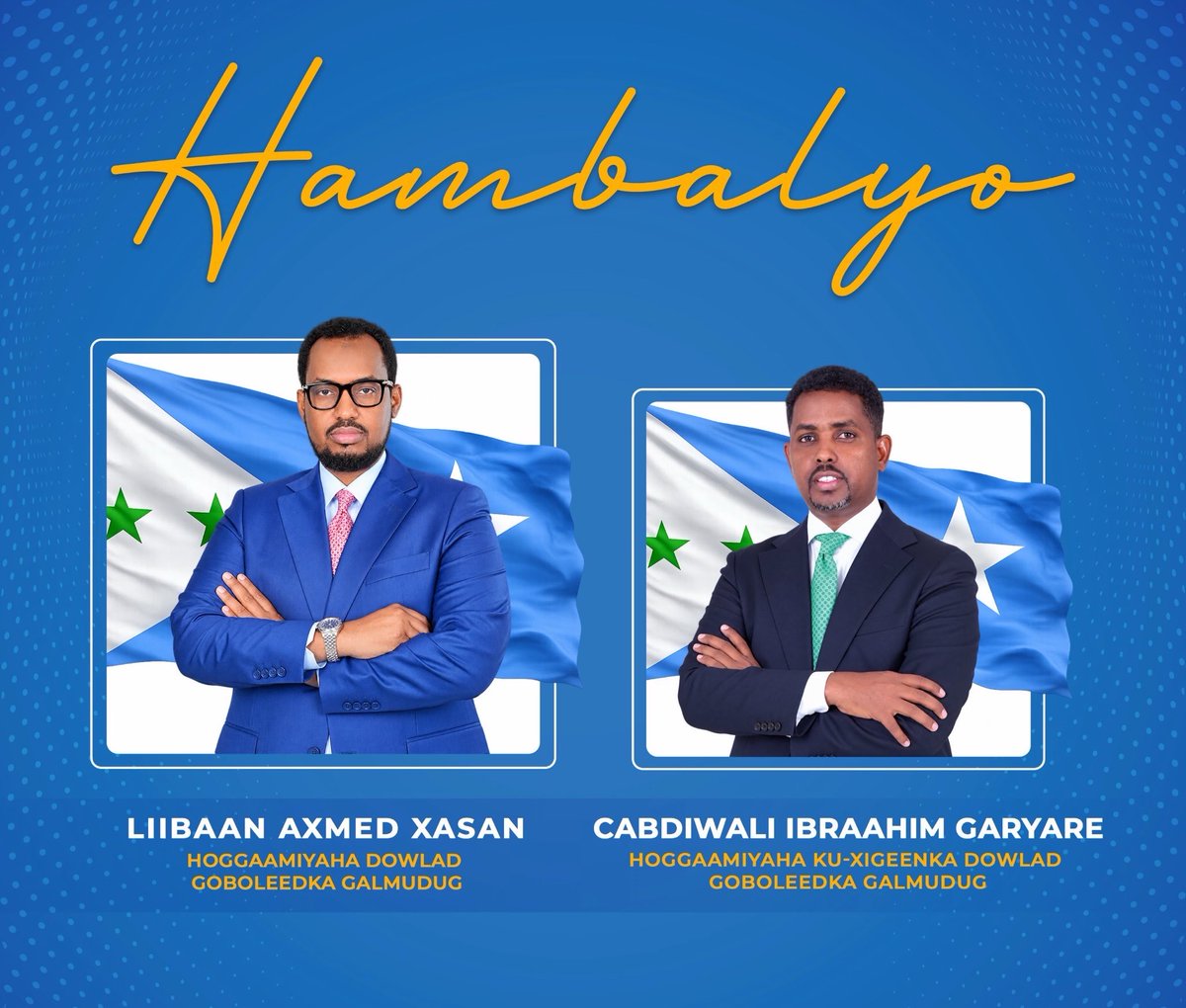 cunayee's tweet photo. Congratulations to the newly democratically elected leaders of  Somalia’s 🇸🇴  Regional Government of #Galmudug , Wishing you all the best and may you continue to build and strengthen the future of your constituents in Galmudug.

#GalmudugElections #Somalia https://t.co/i9efnzgFWW