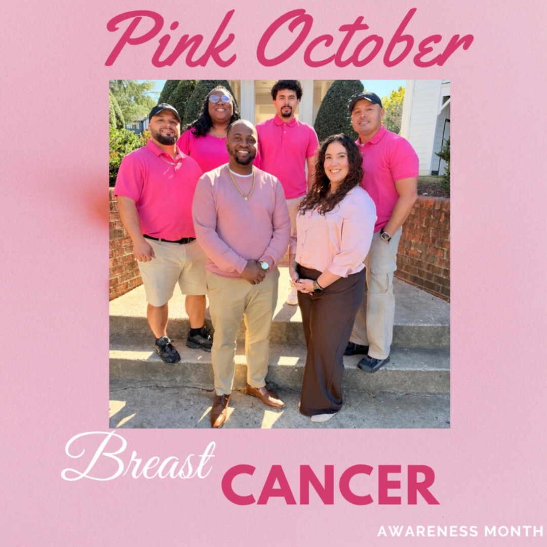 AlisterLynn's tweet photo. 💗Alister Lake Lynn proudly stands in support of Breast Cancer Awareness Month. We wear pink to honor those impacted by breast cancer and to help raise awareness.💗 https://t.co/SfXX7Ngcy8