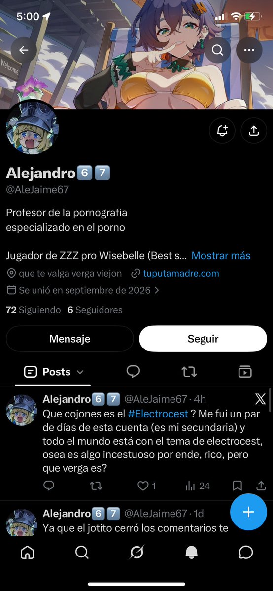 elimitado7's tweet photo. @AleJaime67 @vierdis @FlwersP4 @AlK19_MGR Ándate a comerme el pene profesor de la pornografia jjajajajaja algo más virgen que eso? Deja las puñetas mejor we te están dejando más pendejo de lo que ya eres https://t.co/7hzuyIZTIk