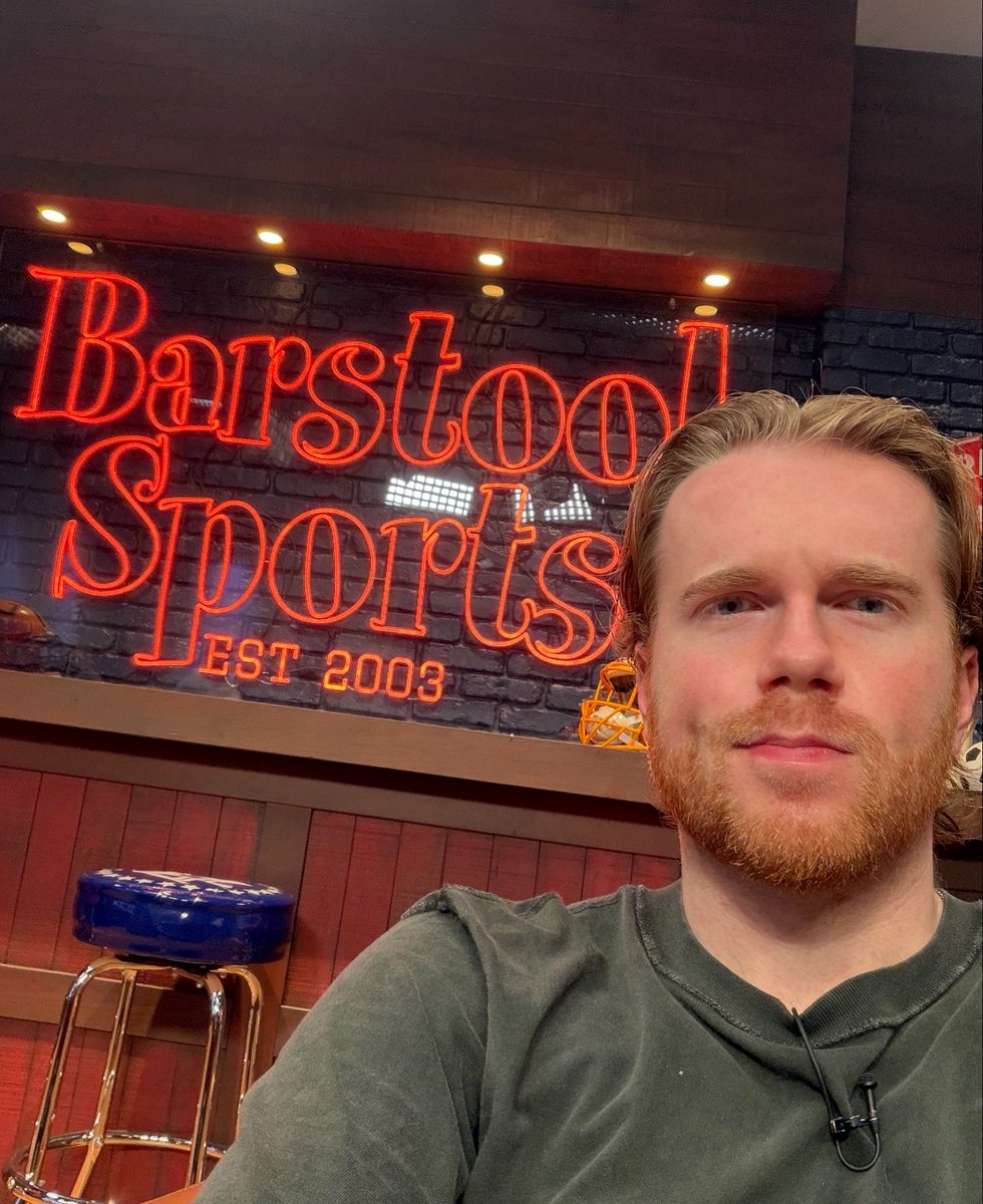 RealCGriff's tweet photo. Filling in today on @wakeupbarstool. Get in here and watch on FS1 right now! https://t.co/00iB3zC3ww