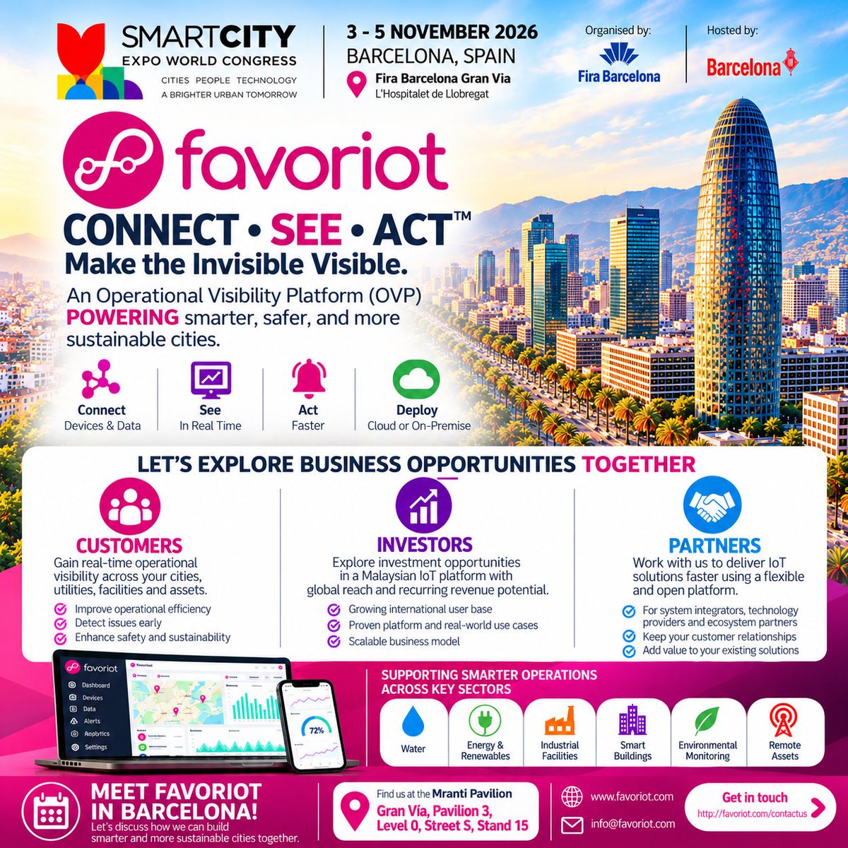 favoriot's tweet photo. Let’s meet at #scewc2026 Barcelona 3-5 November 2026

Connect! https://t.co/3pnkQDmUx8