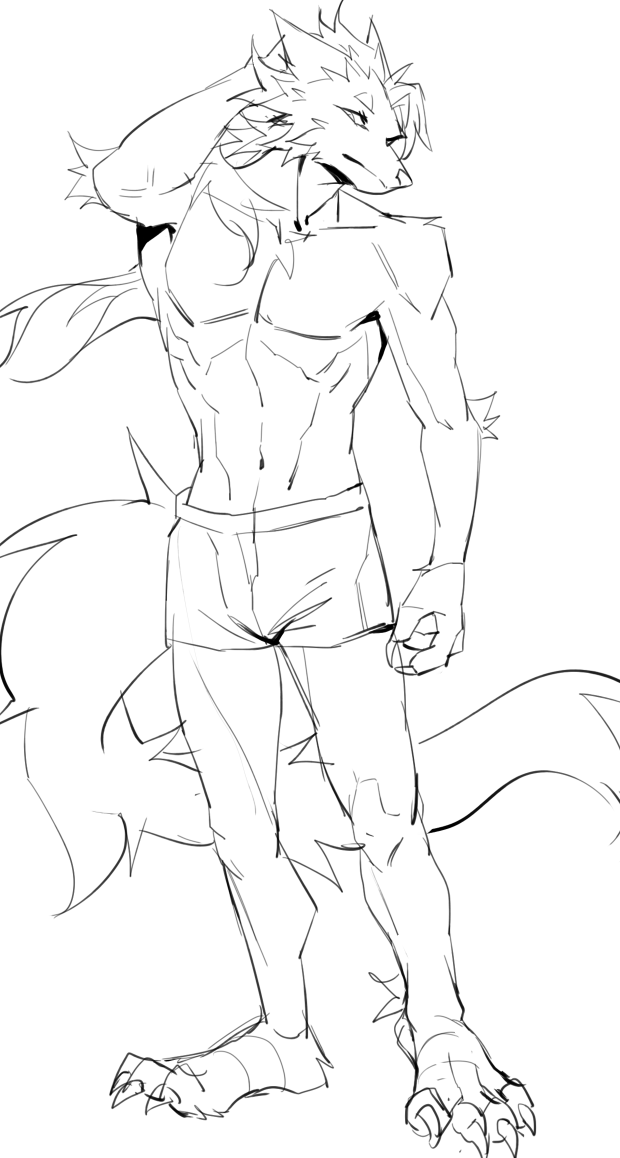wolfbin30's tweet photo. Sketch practice https://t.co/EjcuGaJLev