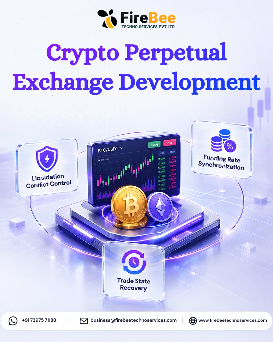firebeetech's tweet photo. We develop crypto perpetual exchanges with reliable execution and backend architecture for real-time trading.
Visit>>https://t.co/8bRcz4PUhg
#CryptoExchangeDevelopment #PerpetualExchange #BlockchainDevelopment #cryptoexchange https://t.co/Ewx27JBJsq