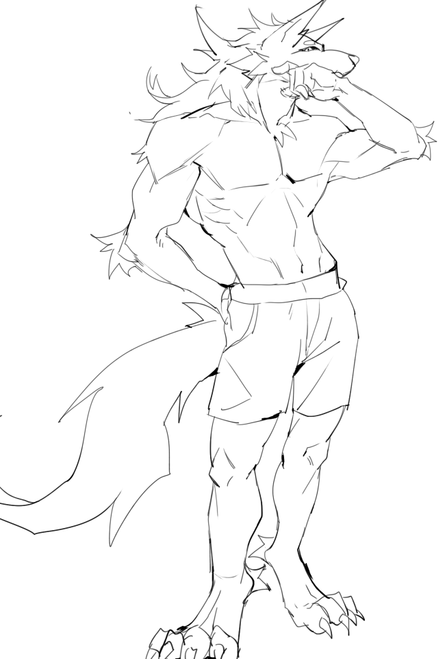 wolfbin30's tweet photo. Sketch practice https://t.co/EjcuGaJLev