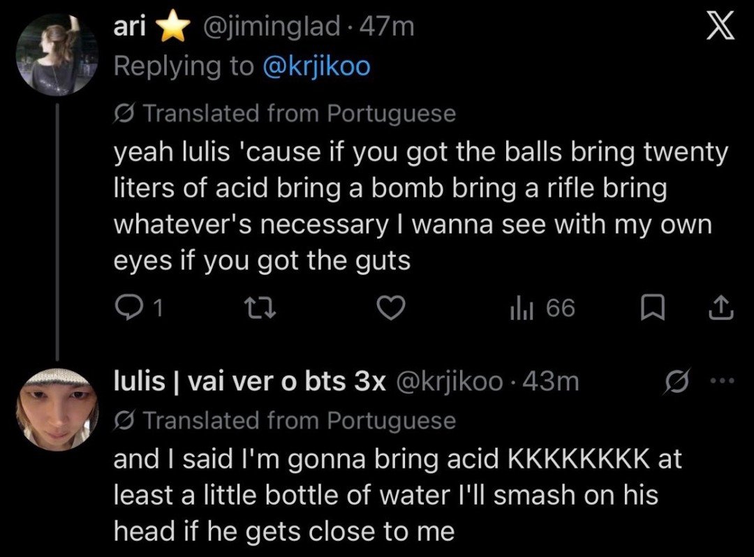 miuchaemicha's tweet photo. HYBE/BIGHIT, ENOUGH IS ENOUGH!

Act NOW! Secure venues, hotels and nearby areas. Tighten entry checks, prevent objects being thrown onstage, and work with police BEFORE the next show!

TAEHYUNG AND JUNGKOOK'S SAFETY MUST COME FIRST!

@bts_bighit #ProtectTaehyung #ProtectJungkook
#ProtectYourArtist