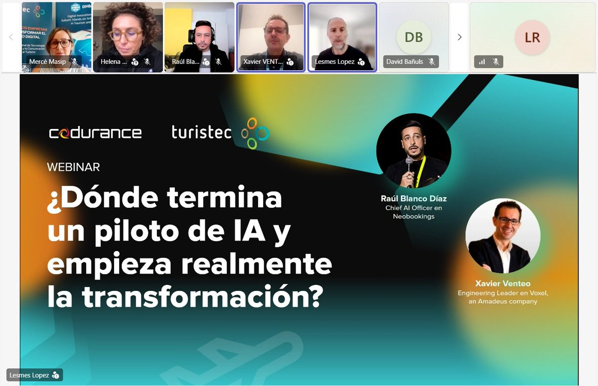 turistec's tweet photo. Del piloto al negocio: claves para integrar la #IA con impacto real en el sector turístico.
Descubre más sobre el #webinar👉https://t.co/fhVJ7yTL5H
#eventosTuristec #sociosTuristec #tecnología #turismo #datos https://t.co/BbaGrj9HPW
