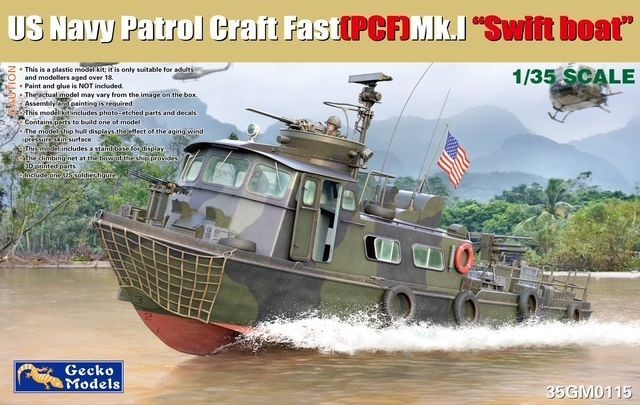 Armorama's tweet photo. Gecko: US Navy Patrol Craft Fast (PCF) Mk. I - Swift Boat dlvr.​it/TW1G0K https://t.co/Nr1bztLdPZ