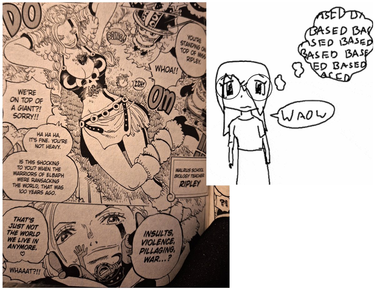 NotLoveSack2's tweet photo. Catching up on One Piece, but then this happens...
Waow! 👀💦 https://t.co/wVarpn93ox