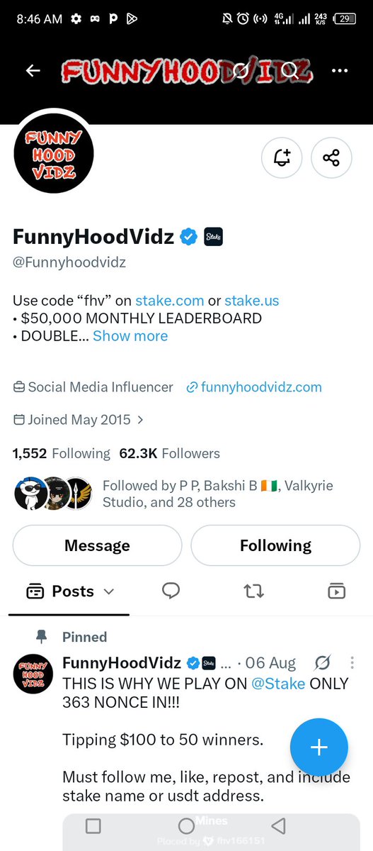 mArveen666's tweet photo. @Funnyhoodvidz @AfterHoursSlots @SchneckyIRL Congratulations FHV

I would appreciate the Tip.

Stake: PPublicJet https://t.co/qerHvQGjc0