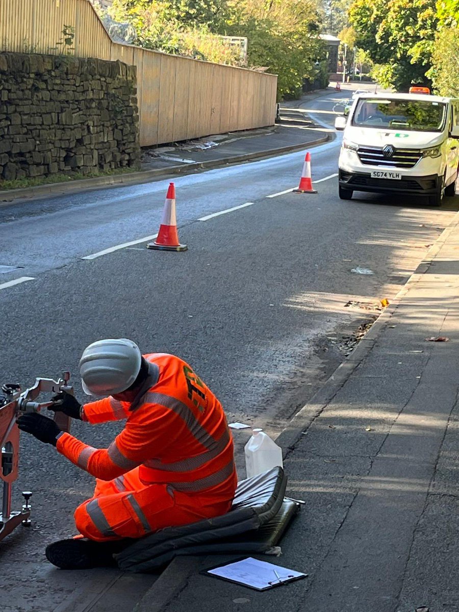 TDConstTesting's tweet photo. Pendulum Skid testing, in accordance with BS EN 13036-4:2011.

This is just one of a wide range of tests we have the capability to undertake. Don’t hesitate to contact TD for all your testing needs:
📞 01744 734 769
📧 enquiries@tdconstructiontesting.co.uk

⚫️🟢

#TD #tdct #ensuringqualityinconstruction #UKAS #8011 #testing #laboratory #site #asphalt #bitumen #concrete #aggregate #soil #materialstesting #pavements #roads #highways #earthworks #stabilisation #rail #railways #structures #construction #civilengineering #pendulum #skidtesting #socialmedia #X