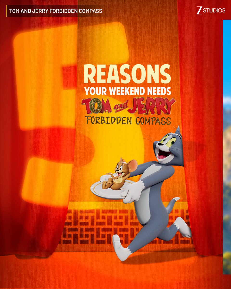 ZeeStudios_'s tweet photo. The OG cat-and-mouse chase is better on the big screen. ๐ธ๐ญ
Book your tickets now! ๐๏ธ
๐: https://t.co/avpkTZX7fQ
#TomAndJerryForbiddenCompass in cinemas tomorrow ๐ฟ
#IOFIndia #WarnerBrosIndia #TomAndJerry #WarnerBros
@nileshdeorah @girishjohar #AmeetBhuvan https://t.co/TkST2WrR39