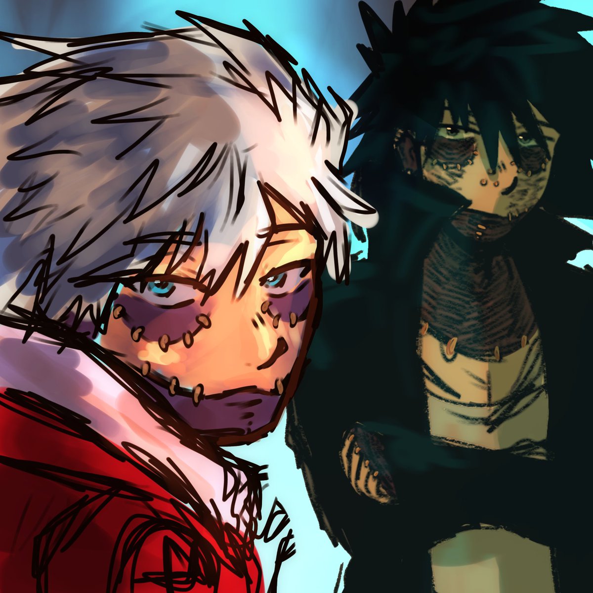 kiricatra's tweet photo. #dabi https://t.co/n0QHh8bjcT
