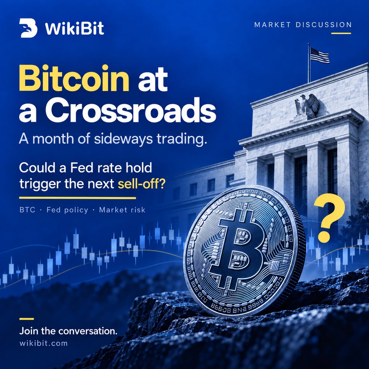 WikiBitOfficial's tweet photo. 📢 Live Now!

bitcoin:native Has Been Trading Sideways for a Month. Will the Fed Holding Rates Steady Next Week Trigger the Start of a Crash? 

In this livestream, we’ll dive deep into Bitcoin’s current market phase by analyzing BTC price action, spot Bitcoin ETF flows, on-chain data, and historical halving cycles. We’ll also explore potential Fed policy paths over the next year, including further rate hikes, an extended pause, and eventual rate cuts.

🔗 Join now: https://t.co/M0JmWQ1kZY 

#WikiBit