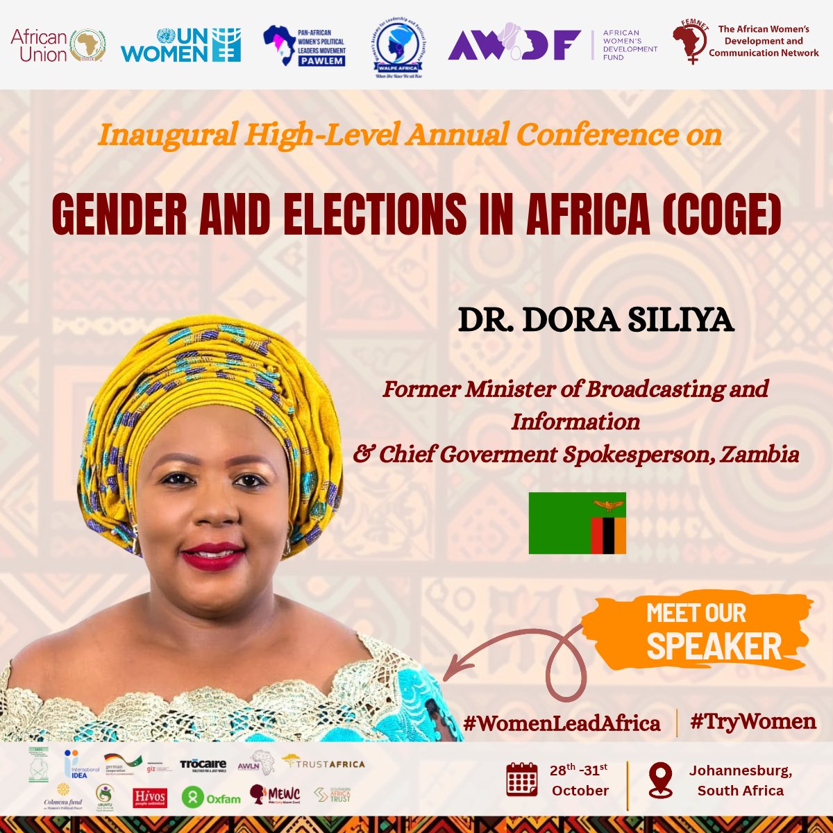 FemnetProg's tweet photo. @WALPEAfrica @_AfricanUnion @MakeWomenCount @Int_IDEA @TrustAfrica @colmenafund @AWLN_RDC @unwomenafrica The lineup keeps getting stronger! 🔥

Meet the next panel of powerhouses bringing critical insights, strategic solutions, and lived expertise to #COGE2026👇🧵 https://t.co/CuYVMFyj83