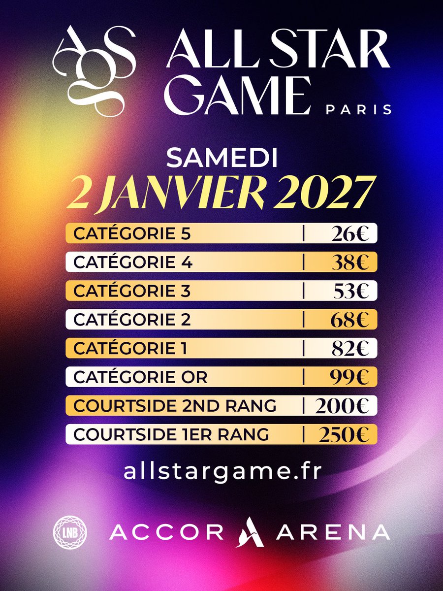 ASGLNB's tweet photo. Le prochain All Star Game a lieu dans 72 jours ! 💫
Alors prends ta place dès maintenant sur https://t.co/l3OvpMtFlY 🎟️

#AllStarGame #ASG #Basketball https://t.co/9dJDpkBdMb
